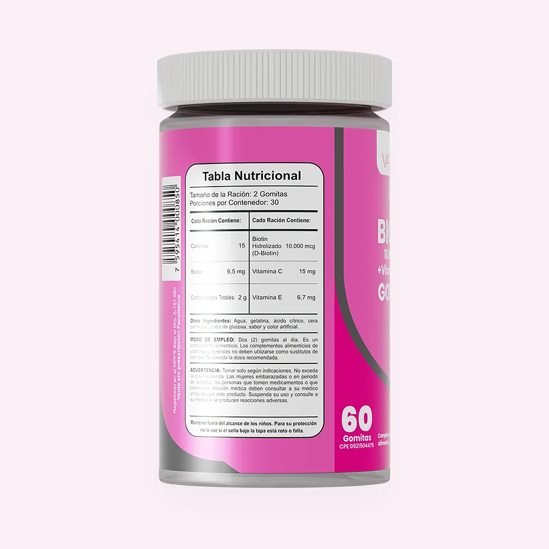 Biotin 10.000 mcg · vista 5