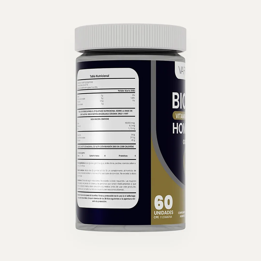 Biotin Hombres + Vitamina E y Zinc · vista 5