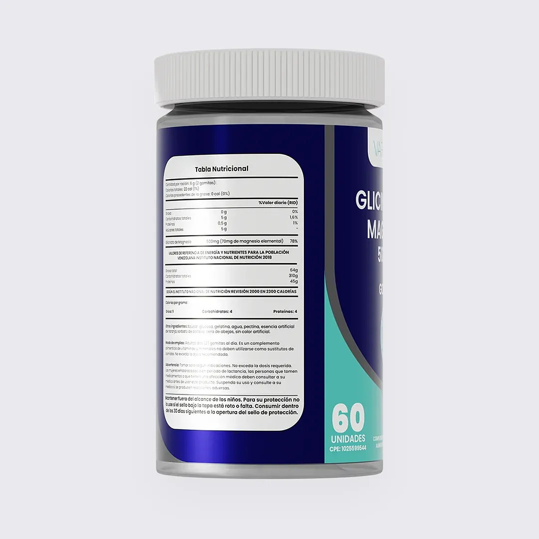 Glicinato de Magnesio 500 mg · vista 5